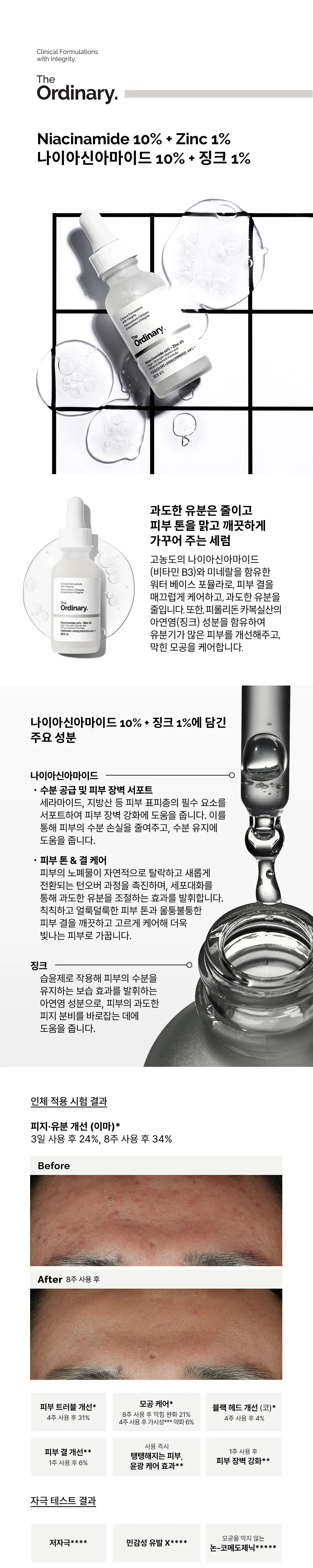 [트러블모공] 디오디너리 나이아신아마이드 10% + 징크 1% 30ml 상세페이지 1